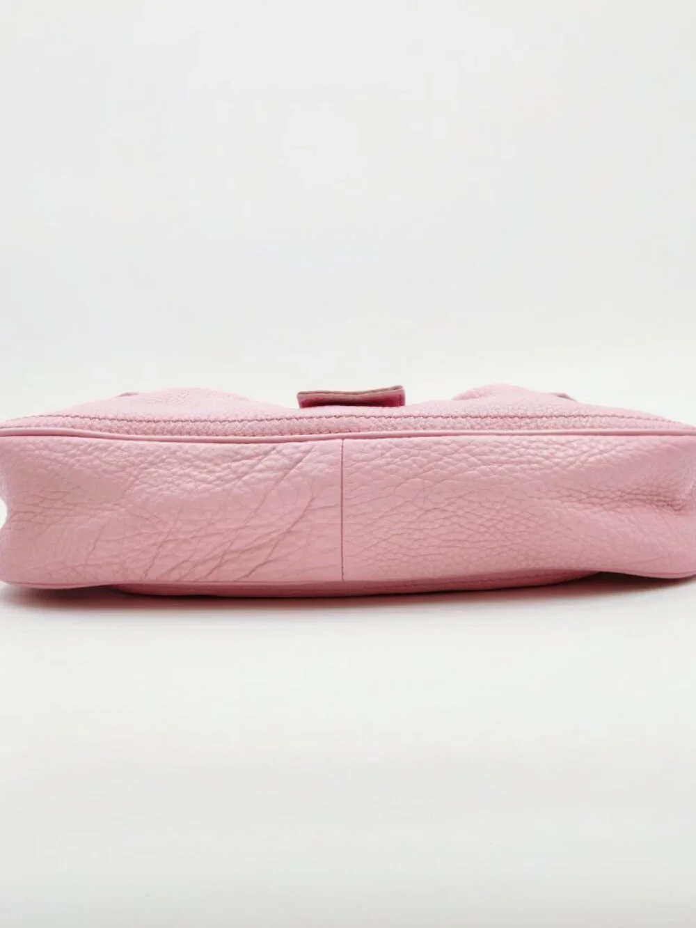 Celine Vintage Pink Leather Shoulder Bag Gold Hardware Buckle Handbag
